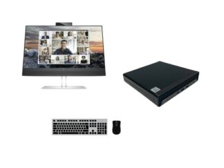 PC set HP ProDesk 400 G6 DM + 24" HP E24m G4 USB-C Conferencing Monitor