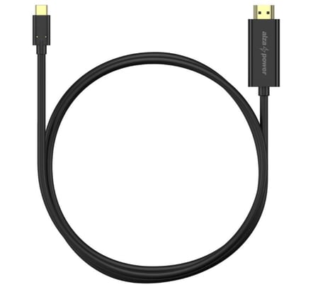 Cable HDMI AlzaPower Core USB-C to HDMI 4K 2m black – Obrázok 2