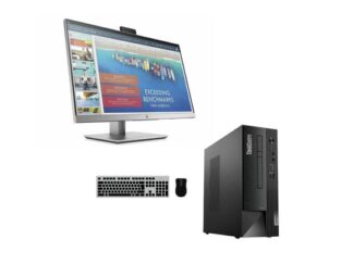 PC set Lenovo ThinkCentre Neo 50s Gen 4 with Keyboard (US-JAP) and Mouse BOXED + Monitor HP EliteDisplay E243d Docking Monitor