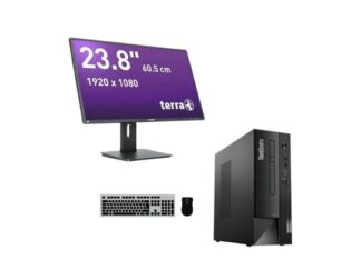 PC set Lenovo ThinkCentre Neo 50s Gen 4 with Keyboard (US-JAP) and Mouse BOXED + Monitor TERRA 2456W PV